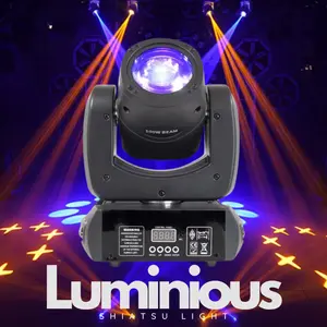 Luminous Lampu Sorot Beam Lighting Panggung Pesta Acara Disco Mini LED Stage Sensor Suara 8 Warna DMX512 100W