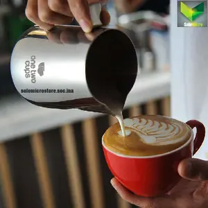 MILK Jug Latte Art Gelas Susu Kopi Espresso Frother Foam 150ml J068 Silver