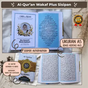 Alquran plus sisipan A5 Al quran custom untuk wakaf