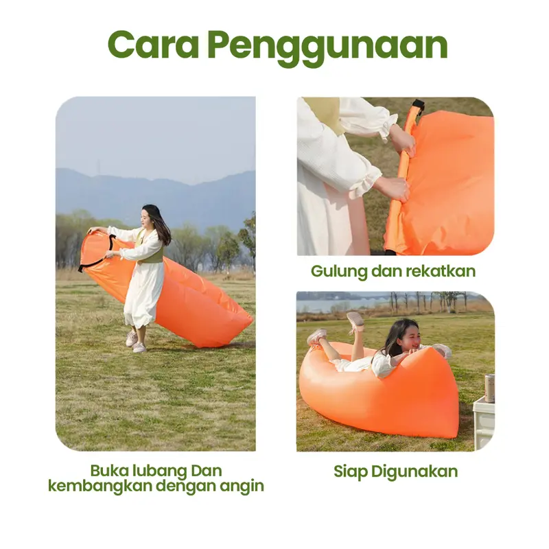 One Best Art | Lazy Bed Sofa Kursi Angin Sofa Santai Camping Import 7