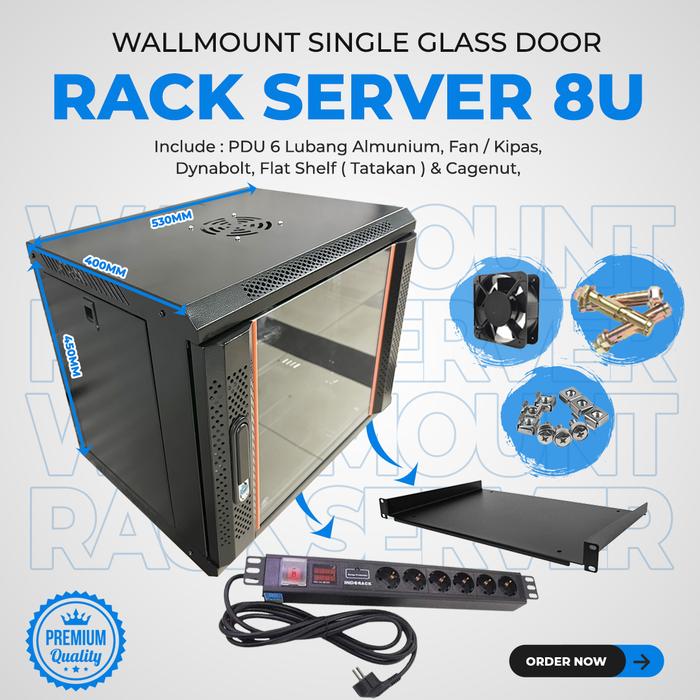 Jual wallmount 8U murah / rack 8U / rack server 8U - KOMPLIT - Jakarta ...