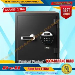 Brankas DELI ET581 / ET 581 Cash Box Safe Box Brangkas Digital Garansi Resmi