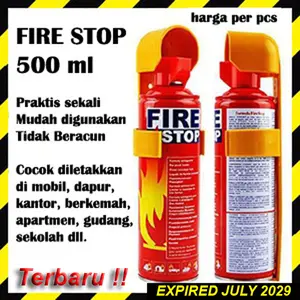 Fire Stop Extinguisher Pemadam Api Portable Mobil 500 ml Aman Lingkungan Non-Corrosive Biodegradable Non-Toxic