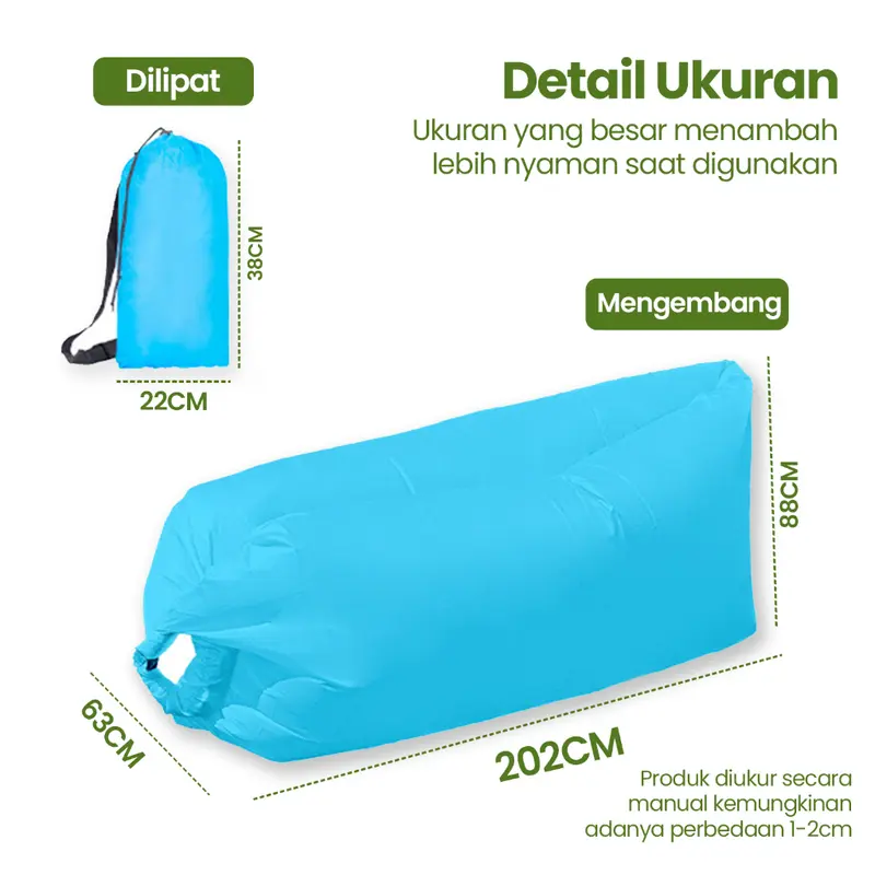 One Best Art | Lazy Bed Sofa Kursi Angin Sofa Santai Camping Import 8