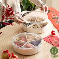 Gambar EN LIVING Round Dry Fruit Container / Kotak Makanan / Kotak Snack / Food Container / Food Storage / Kotak Serbaguna dari EN LIVING Kota Bandung 4 Tokopedia