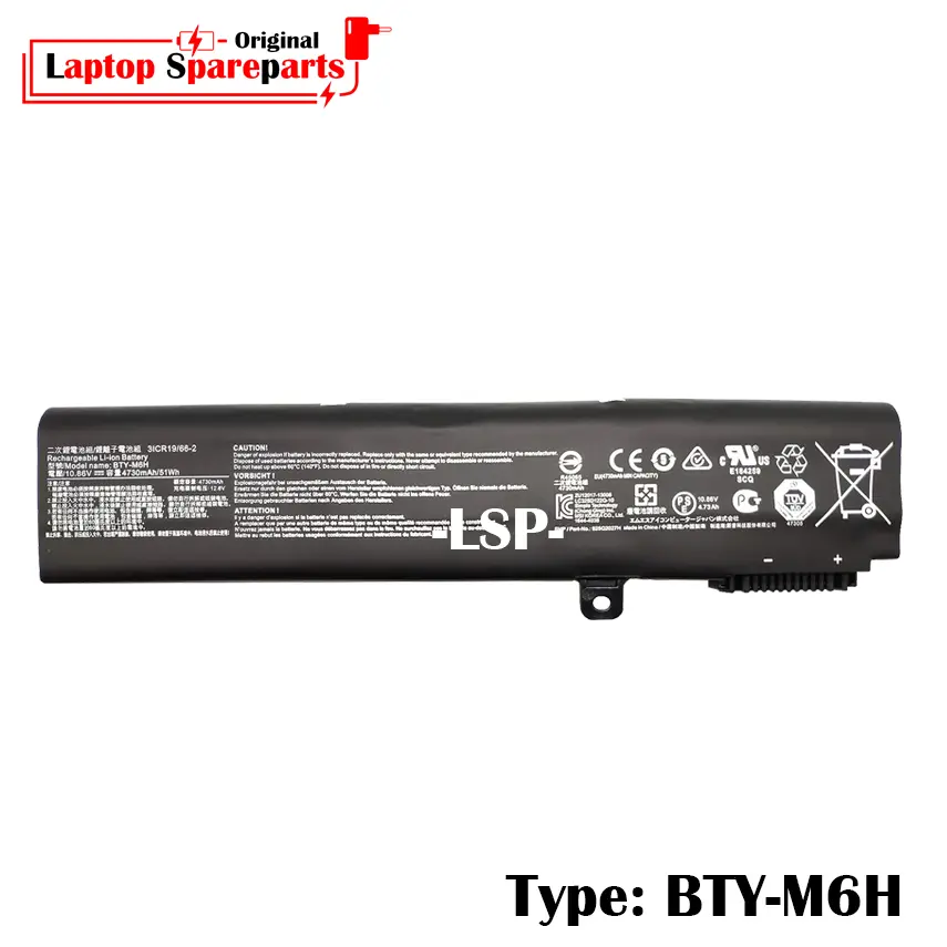 Baterai BTY-M6H Original MSI GE62 GE72 GP62 GL62 GL62M GE72VR