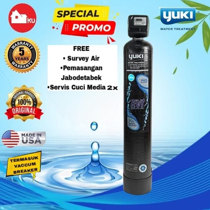 Gambar FILTER AIR YUKI EVI 1354 AUTO BACKWASH dari RUMAHKU OFFICIAL Kota Administrasi Jakarta Barat Tokopedia