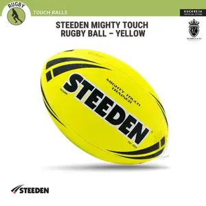 Steeden Mighty Touch Rugby Ball – Yellow