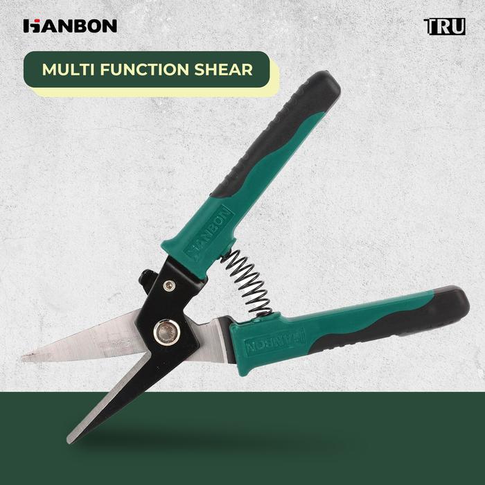 Gambar Gunting Multi fungsi Multi function shear 9" inch  Gunting untuk Memotong Kawat dan jaring logam tipis Hanbon dari Truteknik Kota Bekasi Tokopedia
