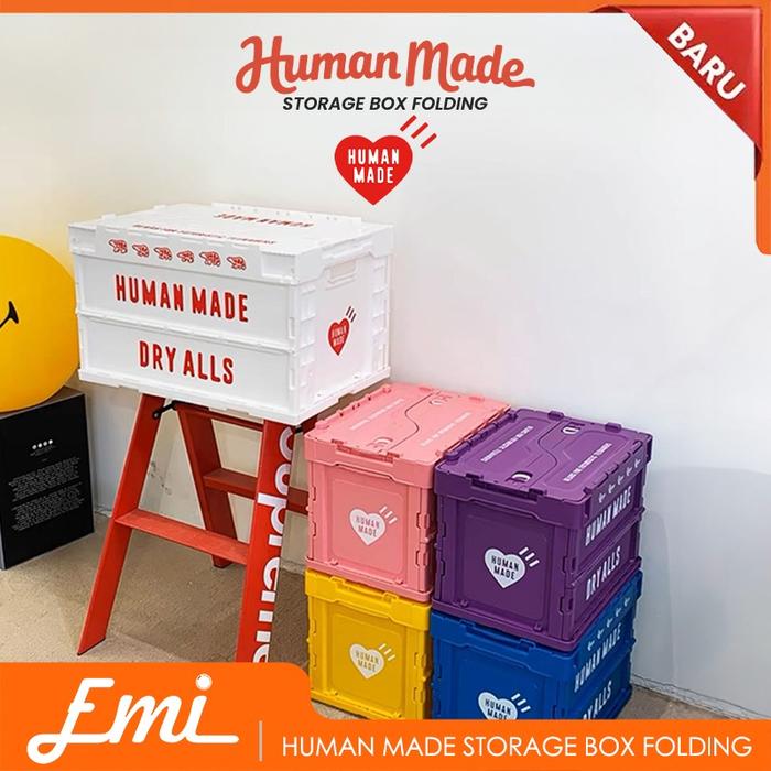 ケース/ボックス HUMAN MADE CONTAINER 50L PINK HUMAN MADE Container Outdoors Folding Multi-function Storage Box