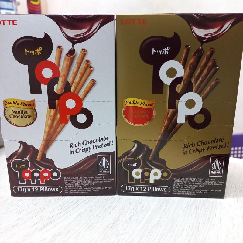 LOTTE TOPPO 204 GR 1 PAK ISI 12 PCS - Shop | Tokopedia