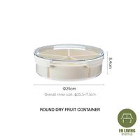 Gambar EN LIVING Round Dry Fruit Container / Kotak Makanan / Kotak Snack / Food Container / Food Storage / Kotak Serbaguna dari EN LIVING Kota Bandung 3 Tokopedia