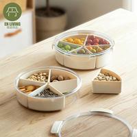 Gambar EN LIVING Round Dry Fruit Container / Kotak Makanan / Kotak Snack / Food Container / Food Storage / Kotak Serbaguna dari EN LIVING Kota Bandung 2 Tokopedia