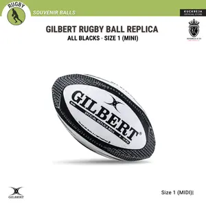 Gilbert All Blacks Mini Rugby Ball (Size 1)