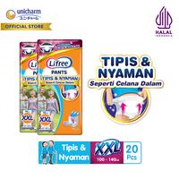 Gambar Lifree Popok Dewasa Celana Tipis & Nyaman Bergerak - XXL10 - 2 Packs dari Unicharm Official Store Kab. Tangerang 1 Tokopedia