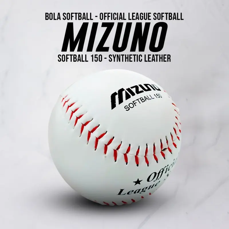 Bola Softball Mizuno Synthetic Leather Import 0