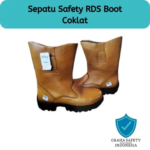 Sepatu Safety RDS Boot Coklat