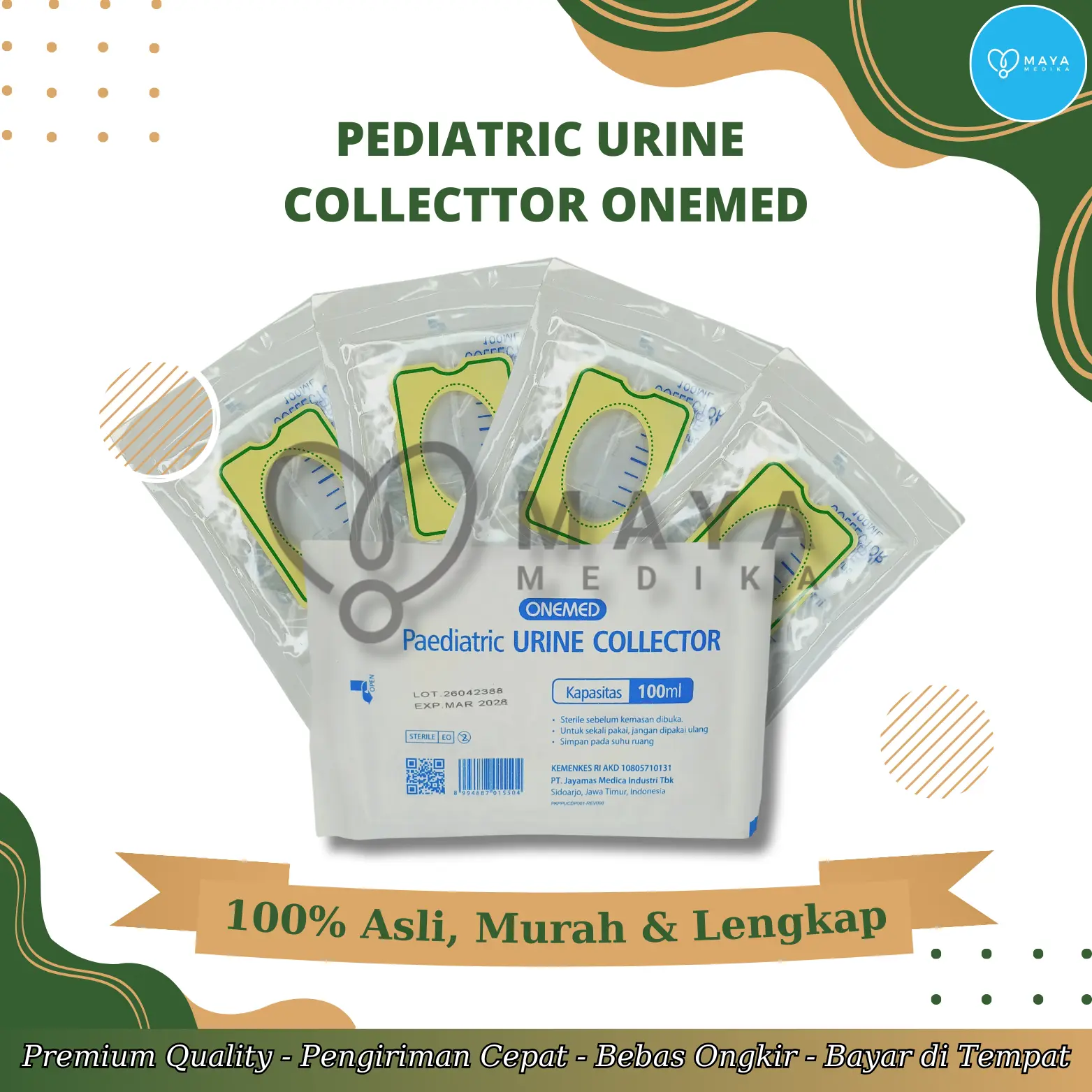 Pediatric Urine Collector 100 ml Onemed