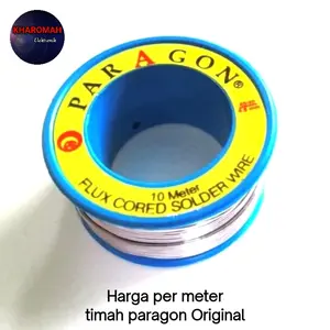 Timah solder paragon 0.8 mm, tinol paragon, timah paragon harga permeter
