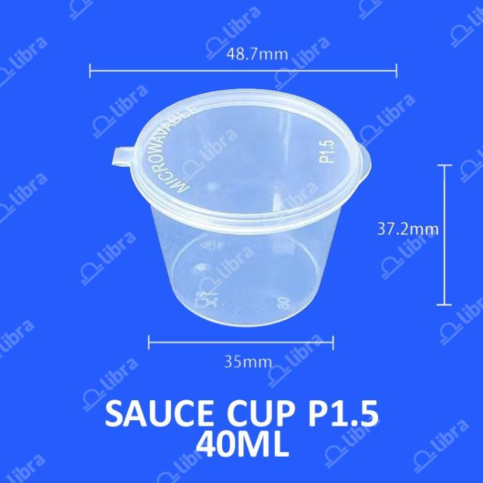 Gambar 1200 Pcs - Thinwall Cup Sambal Klip 40ml Per Dus Cup Sambal New / Tempat Sambal Saos Klip dari Libra Pack Kota Tangerang Tokopedia