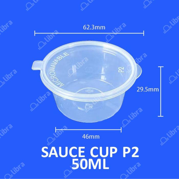 Gambar 1200 Pcs - Thinwall Cup Sambal Klip 50ml Per Dus Cup Sambal New / Tempat Sambal Saos Klip dari Libra Pack Kota Tangerang Tokopedia