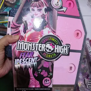 Barbie monster high pink case