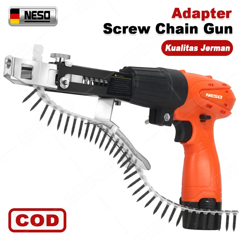 NESO Adapter Screw Chain Gun paku Aksesori rantai Sekrup rantai paku pneumatik Sekrup yang cocok paku listrik Otomatis Untuk Mesin Bor