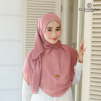 Gambar EL ZAHRANA HIJAB Pashmina Oval Malay Ceruty Babydoll Shawl Oval Model Terbaru - Nutella dari El Zahrana Kab. Gresik 1 Tokopedia