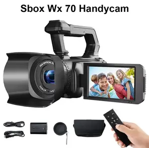 Kamera SBOX WX 70 Camcorder Handycam 2.7K - 48MP Auto Focus Vlogging - WX70 Original Resmi