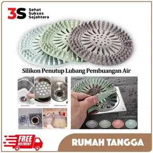 JFactory Penutup Lubang Air Silikon Anti Bau Saringan Saluran Kamar Mandi Filter Wastafel Anti Mampet
