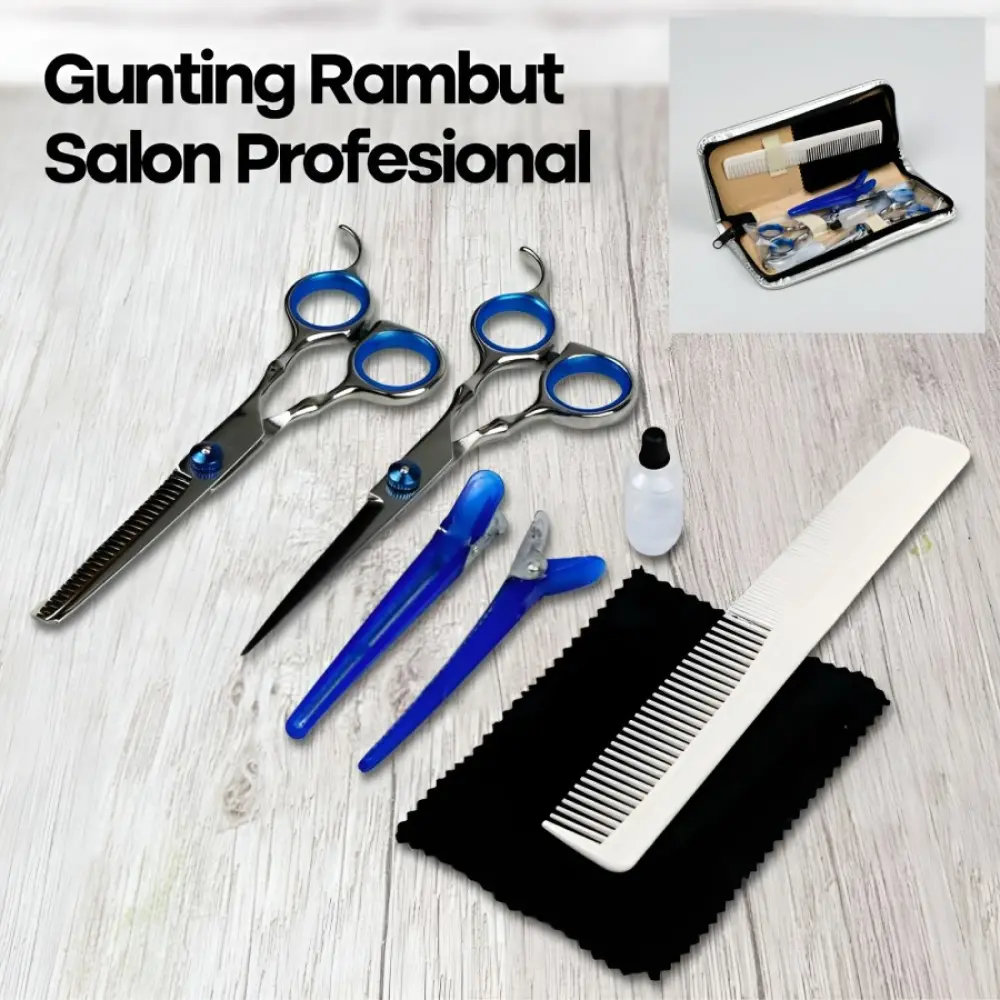 Set Gunting Rambut Salon Profesional Alat Potong Rambut Barbershop