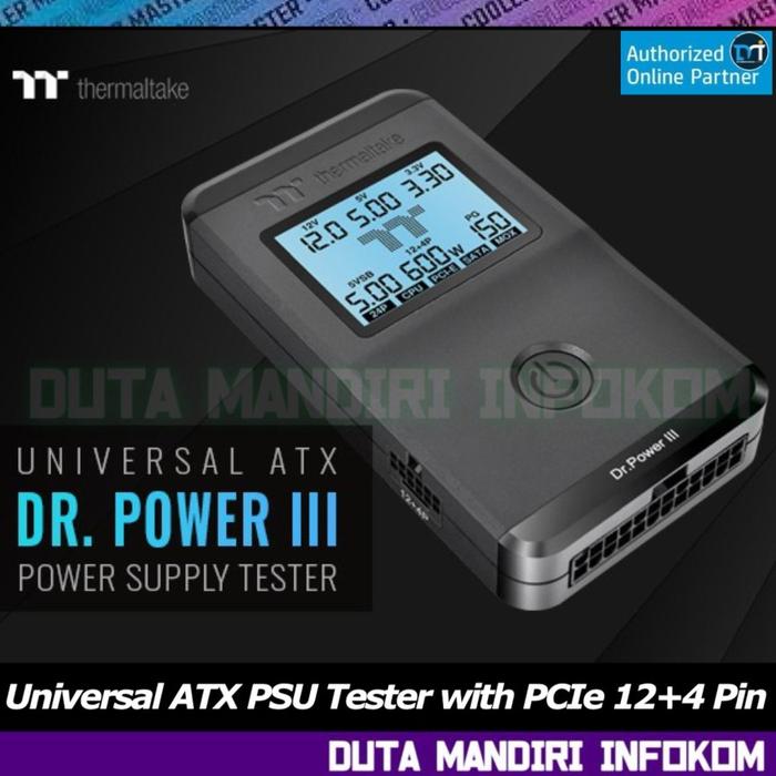 Gambar Thermaltake Dr Power II - PSU Tester | Power 2 Power Supply Test - DR-III dari Duta Mandiri Infokom Kota Administrasi Jakarta Pusat Tokopedia
