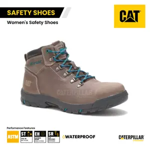 Mae ST WP Bay Leaf | Women Safety Shoes Steel Toe Waterproof