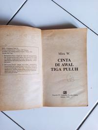Gambar Cinta di Awal Tiga Puluh Mira W dari Toko Buku Bekas Aksiku Kota Administrasi Jakarta Timur 2 Tokopedia