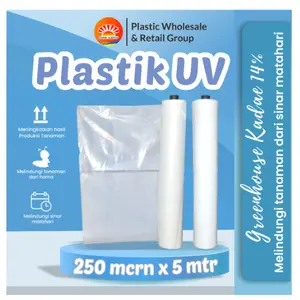 Plastik UV Green House Tebal 200 Micron 6% Lebar 5 Meter
