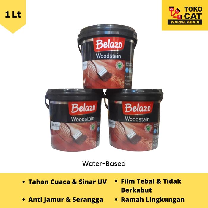 Gambar CAT WOODSTAIN / POLITUR / KAYU BELAZO 1 LITER dari Warna Abadi Margonda Kota Depok Tokopedia