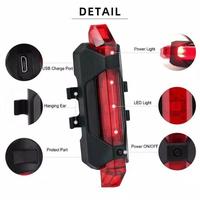 Gambar Lampu Sepeda Belakang LED Light USB Charge - 4 Mode Nyala Lampu dari debalisale Kota Denpasar 3 Tokopedia