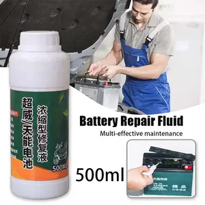 500ml  Cairan Baterai Perbaikan Baterai Cairan Baterai Solusi Air Untuk Aki Mobil Dan Aki Motor Baterai Activator Air Baterai Universal Air Batre