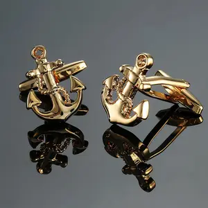 CUFFLINK CUFFLINKS MANSET KANCING KEMEJA FRENCH CUFF ANCHOR CUFFLINKS