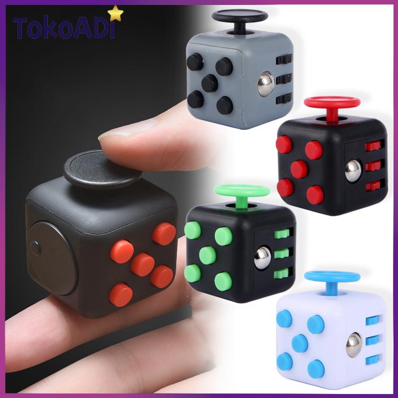 Colorfull Fidget Cube Mainan Antri Stress Latihan Motorik / Fidget ...