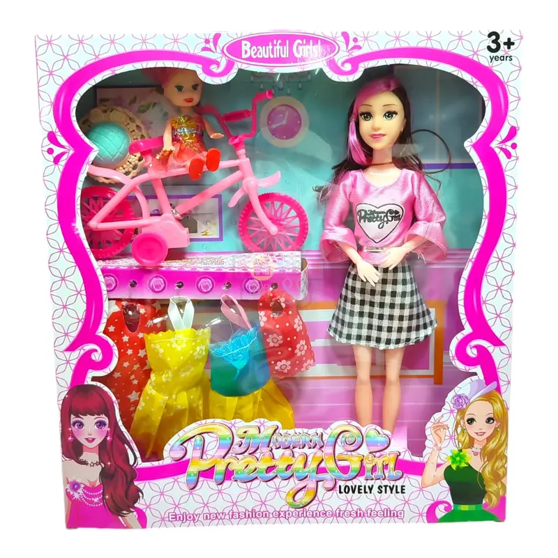 MAINAN ANAK BONEKA BERBIEE GANTI BAJU BERBIE BEAUTY 838-K1A 1