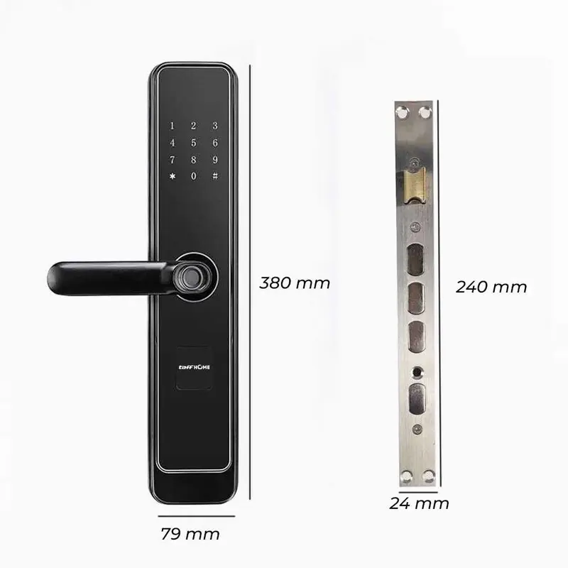 TaffGUARD Smart Door Lock Password Fingerprint Card - XR24 2