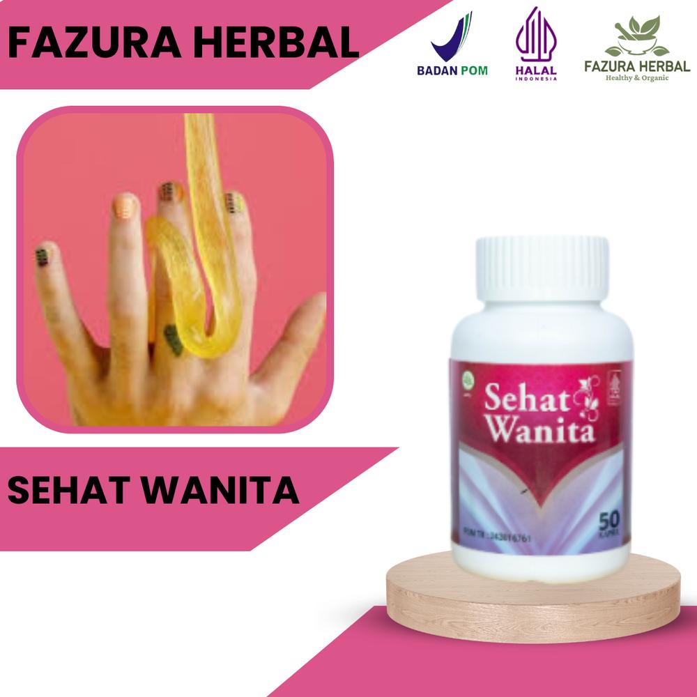 Sehat Wanita - Obat Keputihan Berlendir Keruh, Obat Keputihan Bau Busuk, Obat Keputihan Berwarna - 50 Kapsul