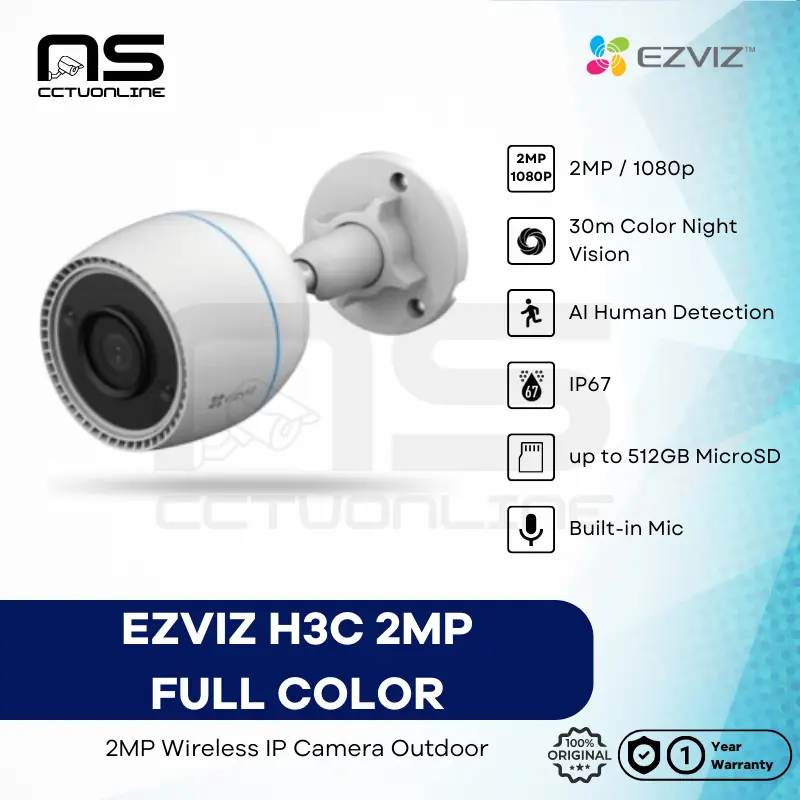 EZVIZ H3C 2MP Smart CCTV Wifi IP Camera Outdoor 1