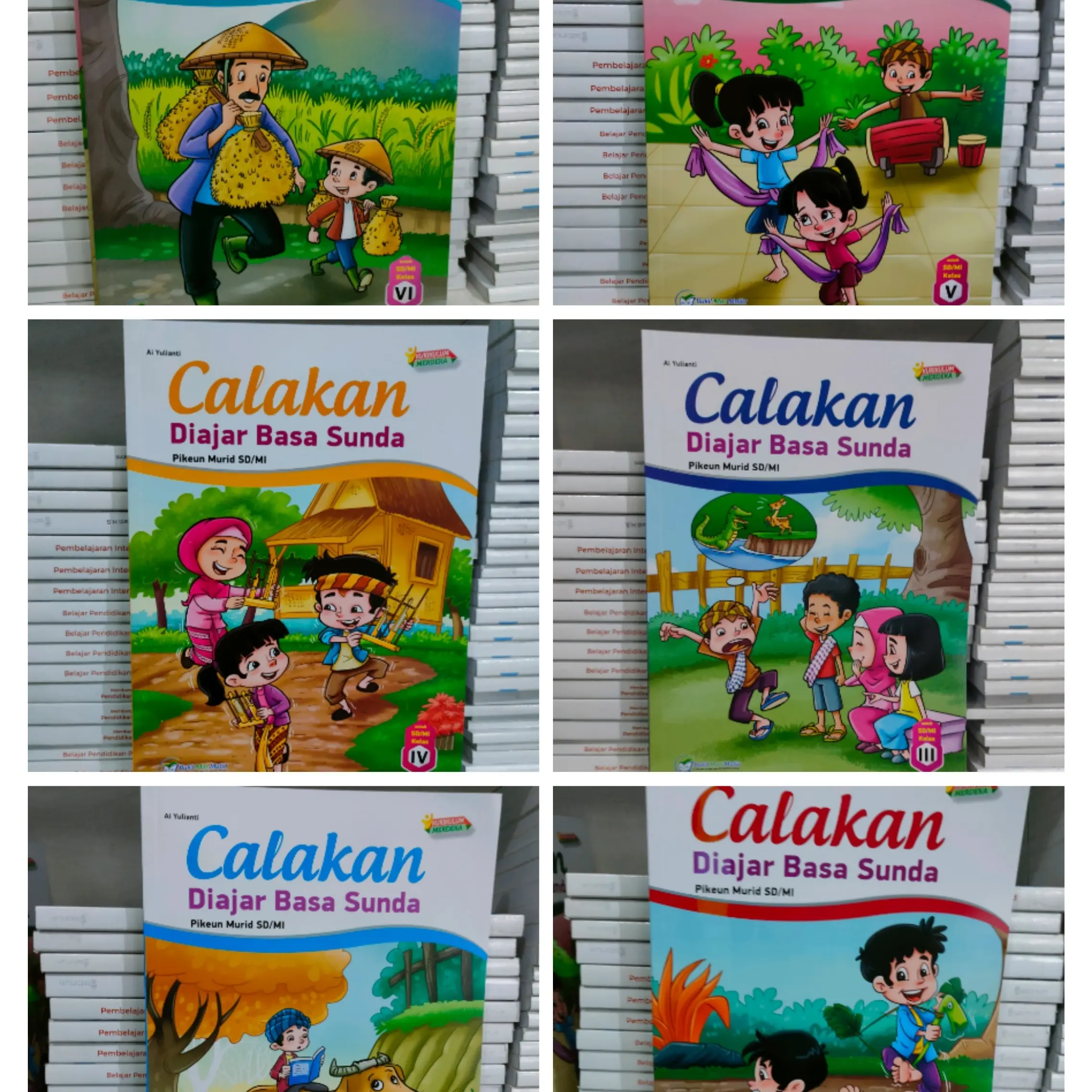 Buku Paket Calakan Di ajar Basa Sunda SD Kelas 1.2.3.4.5.6 Kurikulum Merdeka BMM
