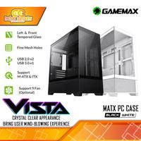 Gambar CASING GAMEMAX VISTA mATX - Mid Tower mATX Case Tempered Glass dari Techno Computer Bali Kota Denpasar 1 Tokopedia