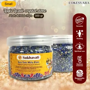 Batu Kristal Kepingan/Crystal Stones Chips Lapiz Lazuli Small @500gram