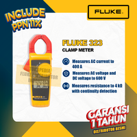 Gambar FLUKE 323 400A AC TRUE RMS CLAMP METER ESPR dari FlukeDistributorIndonesia Kota Semarang 1 Tokopedia