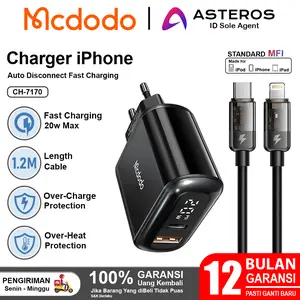 MCDODO Charger iPhone X 11 12 13 14 PD Fast Charging 20w Auto Off