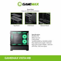 Gambar CASING GAMEMAX VISTA mATX - Mid Tower mATX Case Tempered Glass dari Techno Computer Bali Kota Denpasar 2 Tokopedia